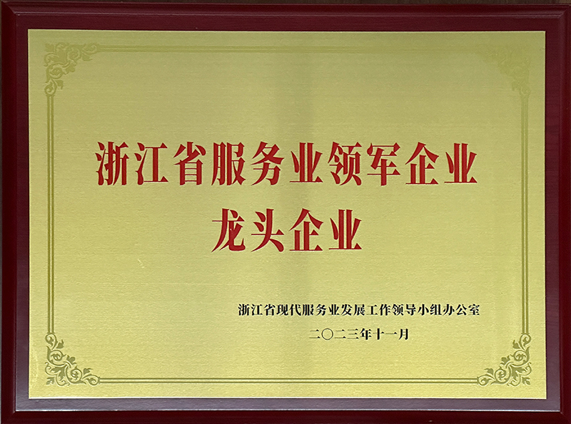 浙江省服務(wù)業領軍企業龍頭企業